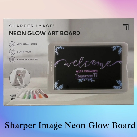 Sharper Image Office Sharper Image Neon Glow Art Board W 6 Washable